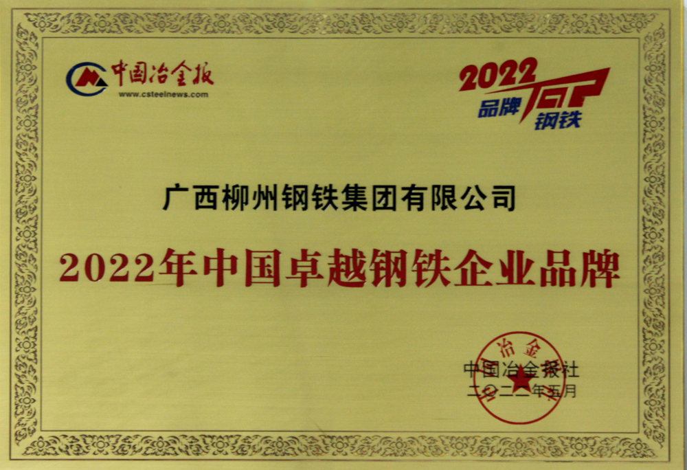 中國(guó)卓越鋼鐵企業(yè)品牌